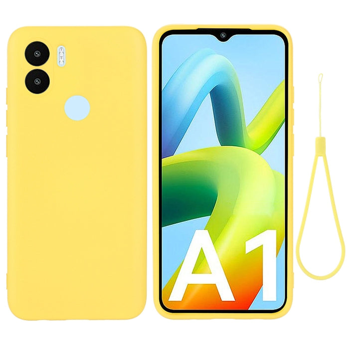 Funda de teléfono de cobertura total a prueba de golpes de silicona líquida de color sólido, For Samsung Galaxy A14 5G, For Samsung Galaxy F13 4G, For Xiaomi Redmi A1+/Poco C50