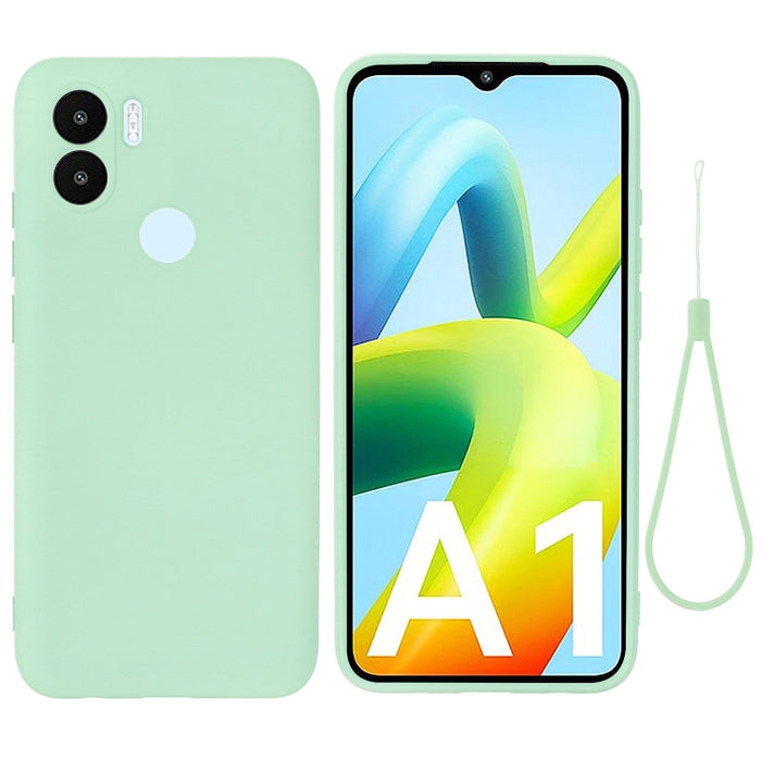 Funda de teléfono de cobertura total a prueba de golpes de silicona líquida de color sólido, For Samsung Galaxy A14 5G, For Samsung Galaxy F13 4G, For Xiaomi Redmi A1+/Poco C50
