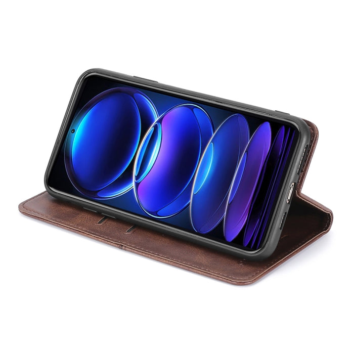 Estuche para teléfono de cuero magnético con textura de vaca, For Motorola Moto G72 4G, For vivo V25 Pro 5G, For Xiaomi Redmi Note 12 China, For Xiaomi Redmi Note 12 Pro 5G China, For Xiaomi Redmi Note 12 Pro+ China, For Xiaomi Redmi A1+ 4G            ...