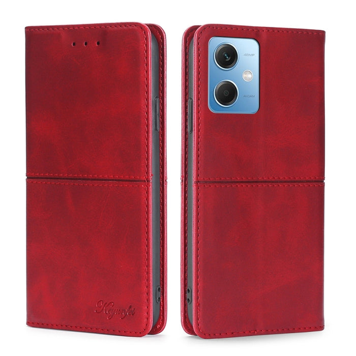 Estuche para teléfono de cuero magnético con textura de vaca, For Motorola Moto G72 4G, For vivo V25 Pro 5G, For Xiaomi Redmi Note 12 China, For Xiaomi Redmi Note 12 Pro 5G China, For Xiaomi Redmi Note 12 Pro+ China, For Xiaomi Redmi A1+ 4G            ...