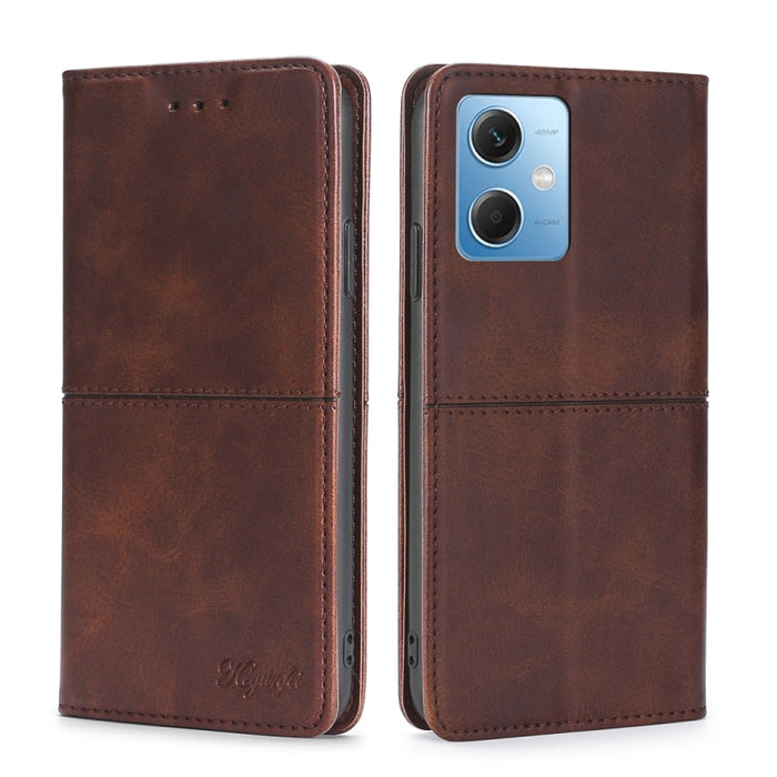 Estuche para teléfono de cuero magnético con textura de vaca, For Motorola Moto G72 4G, For vivo V25 Pro 5G, For Xiaomi Redmi Note 12 China, For Xiaomi Redmi Note 12 Pro 5G China, For Xiaomi Redmi Note 12 Pro+ China, For Xiaomi Redmi A1+ 4G            ...