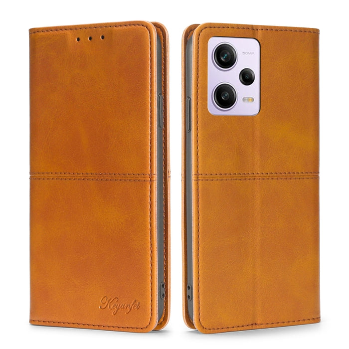 Estuche para teléfono de cuero magnético con textura de vaca, For Motorola Moto G72 4G, For vivo V25 Pro 5G, For Xiaomi Redmi Note 12 China, For Xiaomi Redmi Note 12 Pro 5G China, For Xiaomi Redmi Note 12 Pro+ China, For Xiaomi Redmi A1+ 4G            ...
