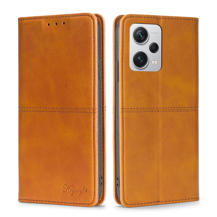Estuche para teléfono de cuero magnético con textura de vaca, For Motorola Moto G72 4G, For vivo V25 Pro 5G, For Xiaomi Redmi Note 12 China, For Xiaomi Redmi Note 12 Pro 5G China, For Xiaomi Redmi Note 12 Pro+ China, For Xiaomi Redmi A1+ 4G            ...