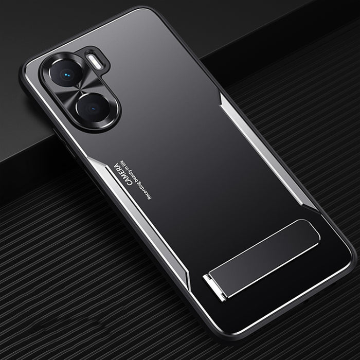 Blade Series TPU + Caja de teléfono de aleación de titanio con soporte, For Xiaomi Redmi Note 12 Pro+ China, For Xiaomi Redmi Note 12 Pro 5G China, For Xiaomi Redmi Note 12 China, For Honor Play 40 Plus
