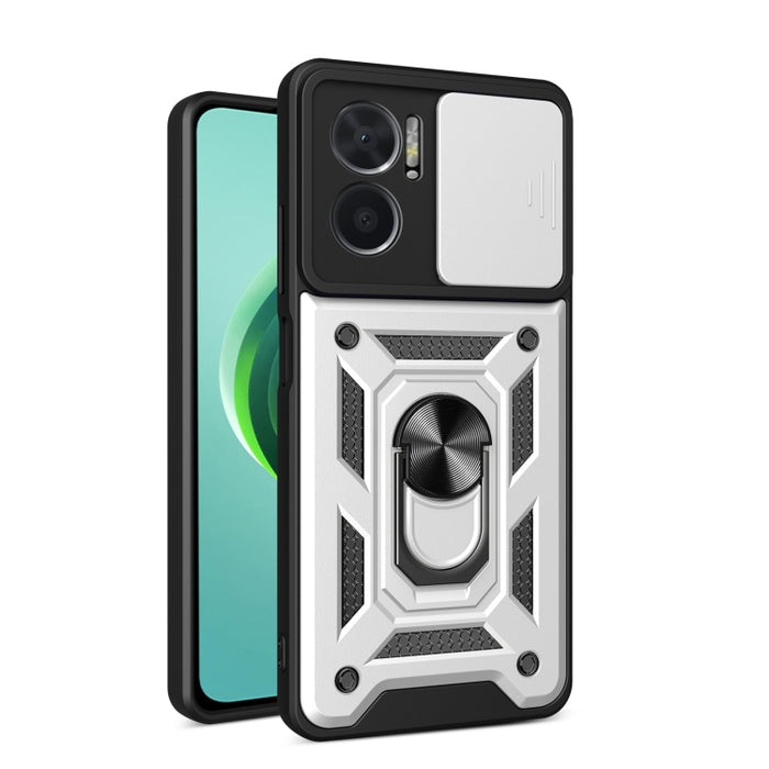Funda de teléfono con diseño de cámara deslizante TPU + PC, For Xiaomi Redmi 10 5G, For Xiaomi Redmi Note 12 5G Global / Poco X5