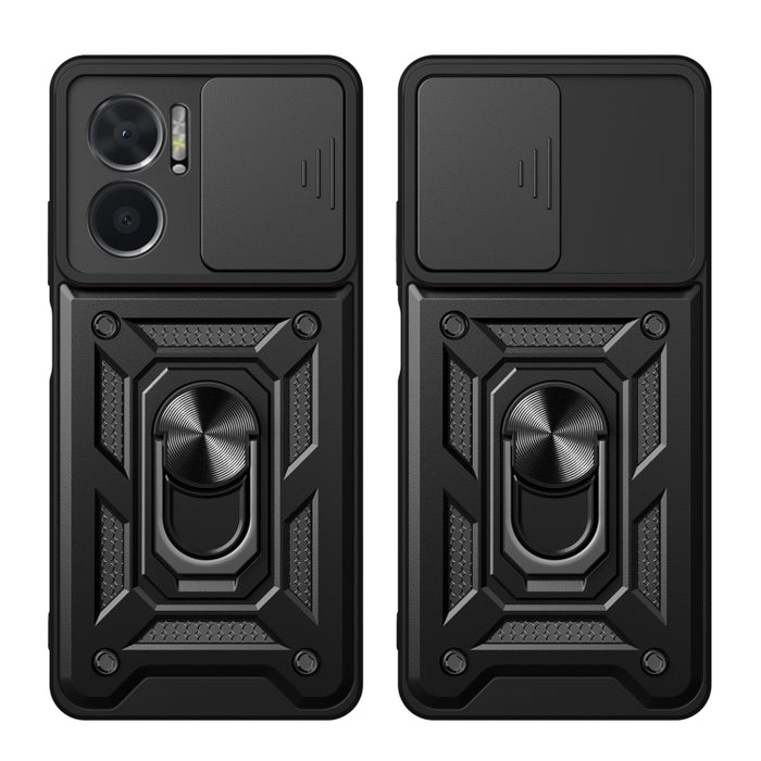 Funda de teléfono con diseño de cámara deslizante TPU + PC, For Xiaomi Redmi 10 5G, For Xiaomi Redmi Note 12 5G Global / Poco X5