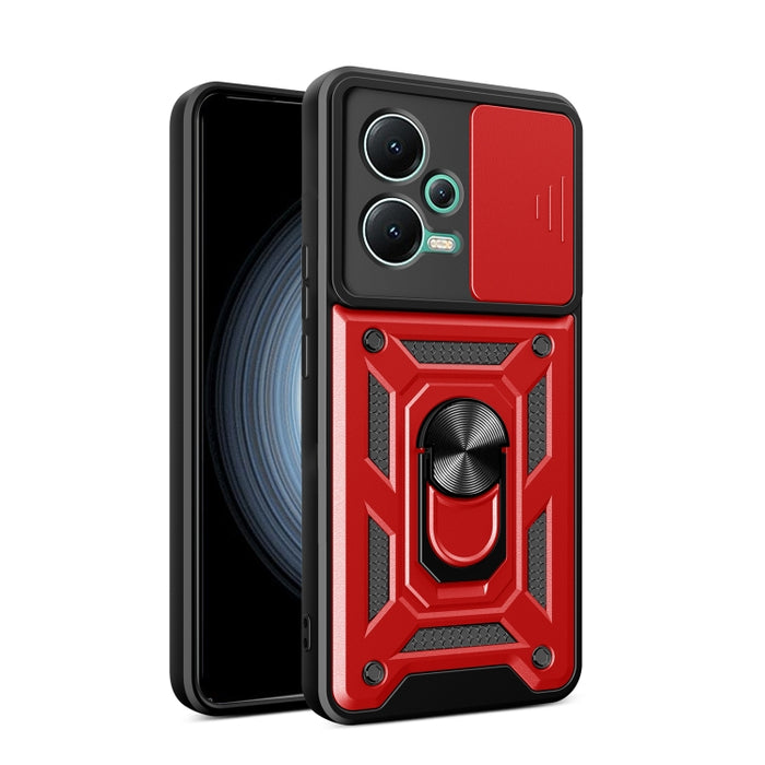 Funda de teléfono con diseño de cámara deslizante TPU + PC, For Xiaomi Redmi 10 5G, For Xiaomi Redmi Note 12 5G Global / Poco X5
