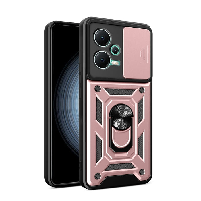 Funda de teléfono con diseño de cámara deslizante TPU + PC, For Xiaomi Redmi 10 5G, For Xiaomi Redmi Note 12 5G Global / Poco X5