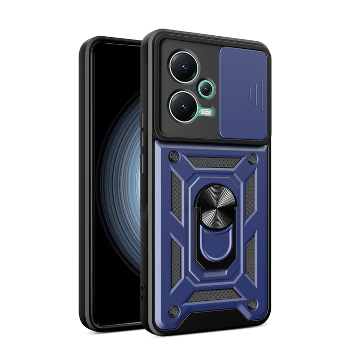 Funda de teléfono con diseño de cámara deslizante TPU + PC, For Xiaomi Redmi 10 5G, For Xiaomi Redmi Note 12 5G Global / Poco X5