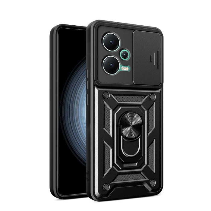 Funda de teléfono con diseño de cámara deslizante TPU + PC, For Xiaomi Redmi 10 5G, For Xiaomi Redmi Note 12 5G Global / Poco X5