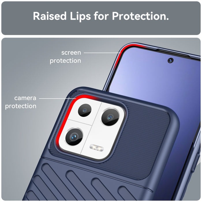 Estuche protector de teléfono suave TPU a prueba de golpes Thunderbolt, For Xiaomi 13, For Xiaomi 13 Pro