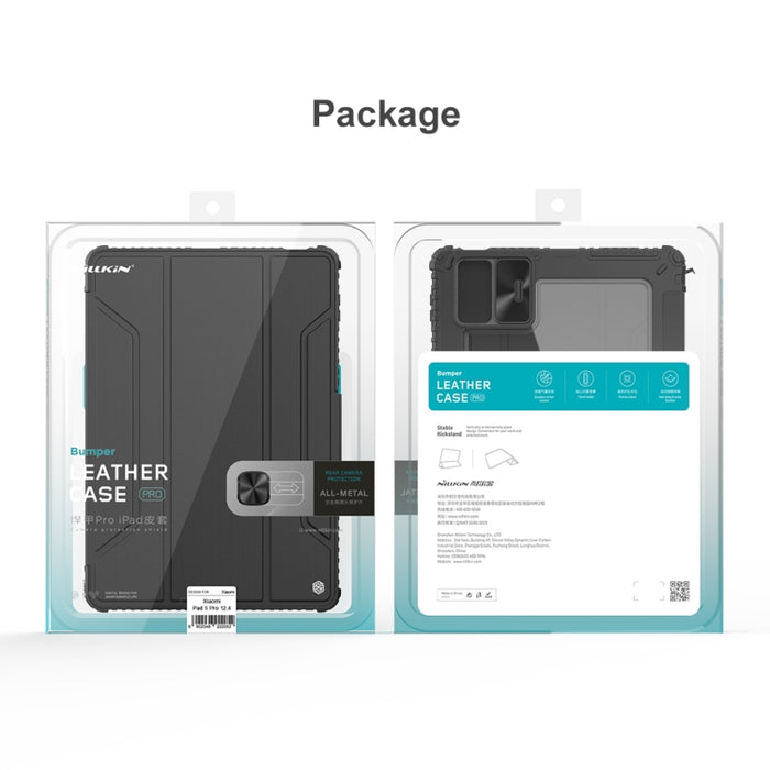 Estuche de cuero NILLKIN Bumper Pro para tableta con ranura para lápiz y función de reposo/activación