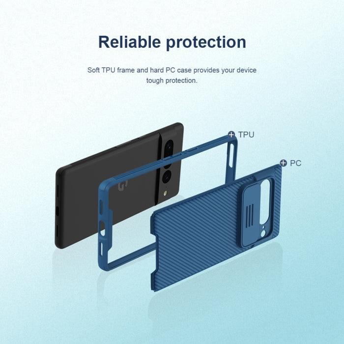 NILLKIN CamShield Pro Series PC Funda para teléfono de cobertura completa, For Google Pixel 7 Pro 5G, For Google Pixel 7 5G, For Xiaomi 12T Pro