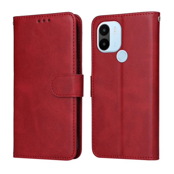Estuche clásico de cuero con tapa y textura de becerro, For Xiaomi Redmi A1+, For Xiaomi Redmi 11 Prime 4G, For Xiaomi Redmi Note 12 China, For Xiaomi Redmi Note 12 Pro 5G China, For Xiaomi Redmi Note 12 Pro+ China