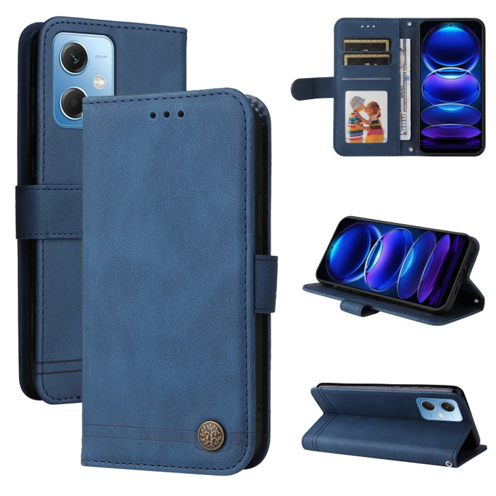Skin Feel Life Tree Funda de piel para teléfono con botón de metal, For Xiaomi Redmi A1+, For Xiaomi Redmi 11 Prime 4G, For Xiaomi Redmi Note 12 China, For Xiaomi Redmi Note 12 Pro 5G China, For Xiaomi Redmi Note 12 Pro+ China