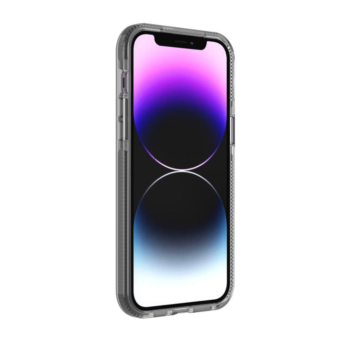 Caja del teléfono de TPU transparente con patrón de cuadrícula