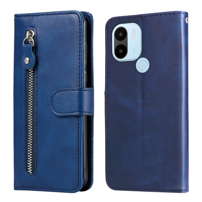 Estuche para teléfono de cuero con cremallera y textura de becerro, For Xiaomi Redmi A1+, For Xiaomi Redmi 11 Prime 4G, For Xiaomi Redmi Note 12 China, For Xiaomi Redmi Note 12 Pro 5G China, For Xiaomi Redmi Note 12 Pro+ China