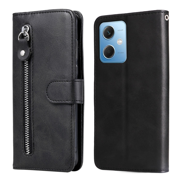 Estuche para teléfono de cuero con cremallera y textura de becerro, For Xiaomi Redmi A1+, For Xiaomi Redmi 11 Prime 4G, For Xiaomi Redmi Note 12 China, For Xiaomi Redmi Note 12 Pro 5G China, For Xiaomi Redmi Note 12 Pro+ China