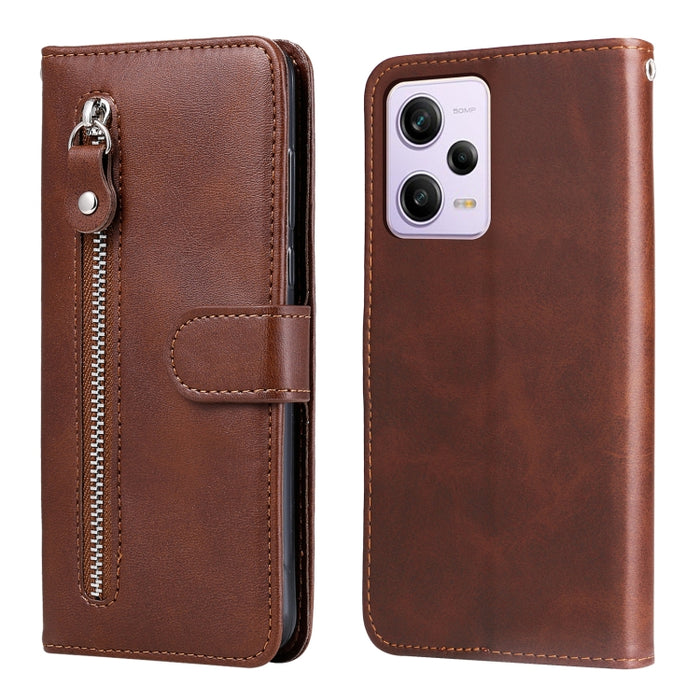 Estuche para teléfono de cuero con cremallera y textura de becerro, For Xiaomi Redmi A1+, For Xiaomi Redmi 11 Prime 4G, For Xiaomi Redmi Note 12 China, For Xiaomi Redmi Note 12 Pro 5G China, For Xiaomi Redmi Note 12 Pro+ China