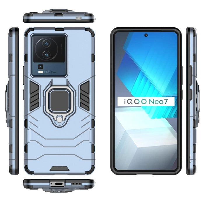 Funda protectora para teléfono PC + TPU a prueba de golpes con soporte de anillo magnético, For vivo iQOO Neo7, For Xiaomi Redmi Note 12 China, For Xiaomi Redmi Note 12 Pro 5G China, For Xiaomi Redmi Note 12 Pro+ China