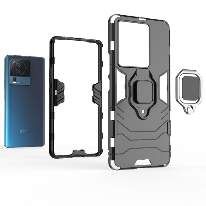 Funda protectora para teléfono PC + TPU a prueba de golpes con soporte de anillo magnético, For vivo iQOO Neo7, For Xiaomi Redmi Note 12 China, For Xiaomi Redmi Note 12 Pro 5G China, For Xiaomi Redmi Note 12 Pro+ China