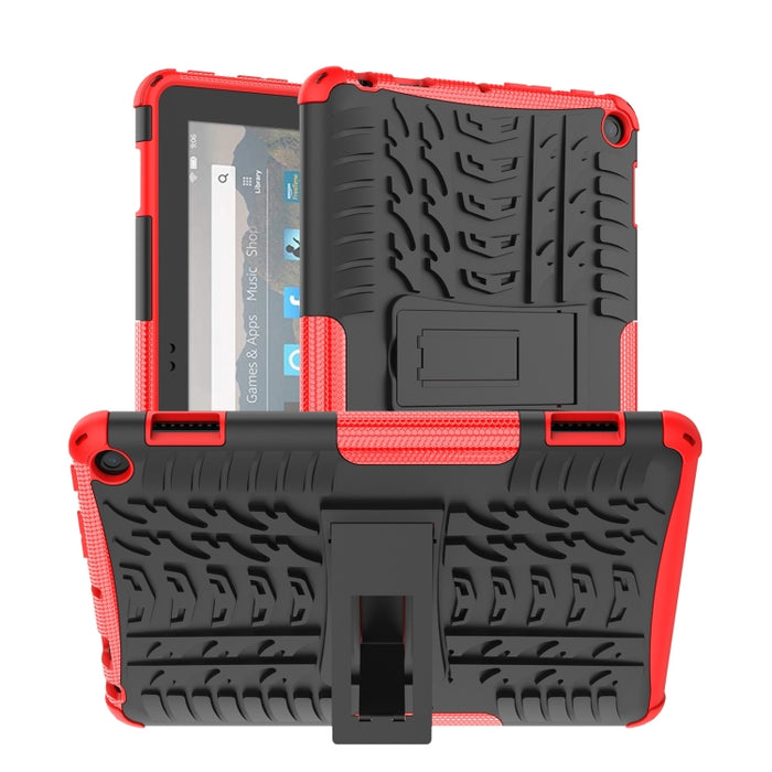Tyre Texture TPU + PC Tablet Case con soporte