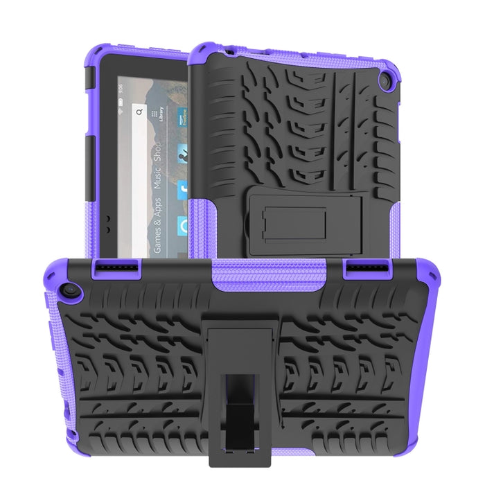 Tyre Texture TPU + PC Tablet Case con soporte