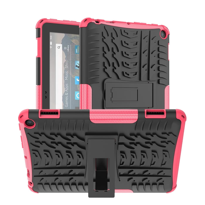 Tyre Texture TPU + PC Tablet Case con soporte