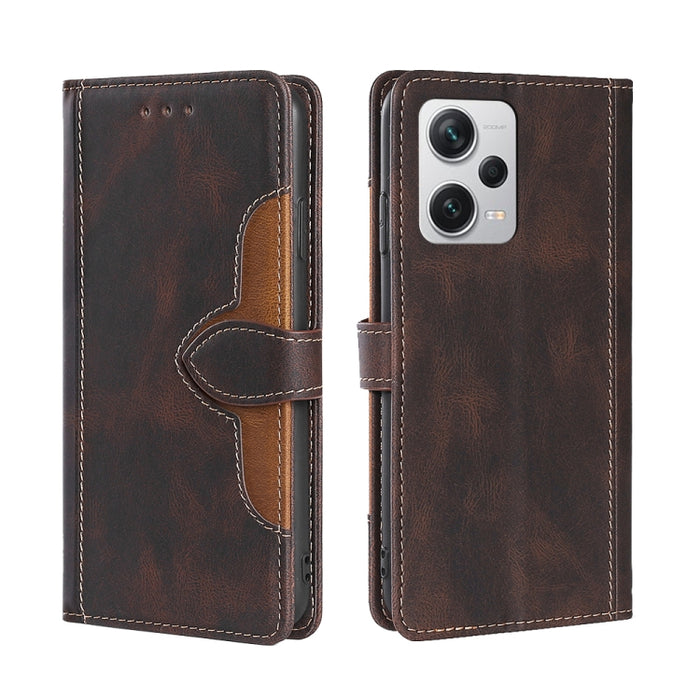 Estuche para teléfono de cuero con hebilla magnética y sensación de piel, For Motorola Moto G72 4G, For vivo V25 Pro 5G, For Xiaomi Redmi Note 12 China, For Xiaomi Redmi Note 12 Pro 5G China, For Xiaomi Redmi Note 12 Pro+ China, For Xiaomi Redmi A1+ 4G...