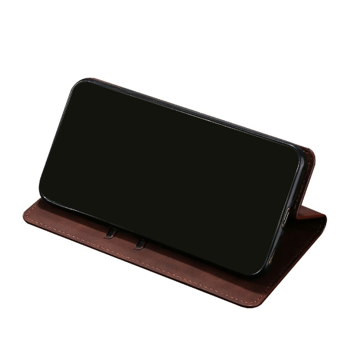Estuche para teléfono de cuero con tapa horizontal magnética con sensación de piel, For Motorola Moto G72 4G, For vivo V25 Pro 5G, For Xiaomi Redmi Note 12 China, For Xiaomi Redmi Note 12 Pro 5G China, For Xiaomi Redmi Note 12 Pro+ China               ...