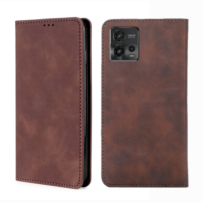 Estuche para teléfono de cuero con tapa horizontal magnética con sensación de piel, For Motorola Moto G72 4G, For vivo V25 Pro 5G, For Xiaomi Redmi Note 12 China, For Xiaomi Redmi Note 12 Pro 5G China, For Xiaomi Redmi Note 12 Pro+ China               ...