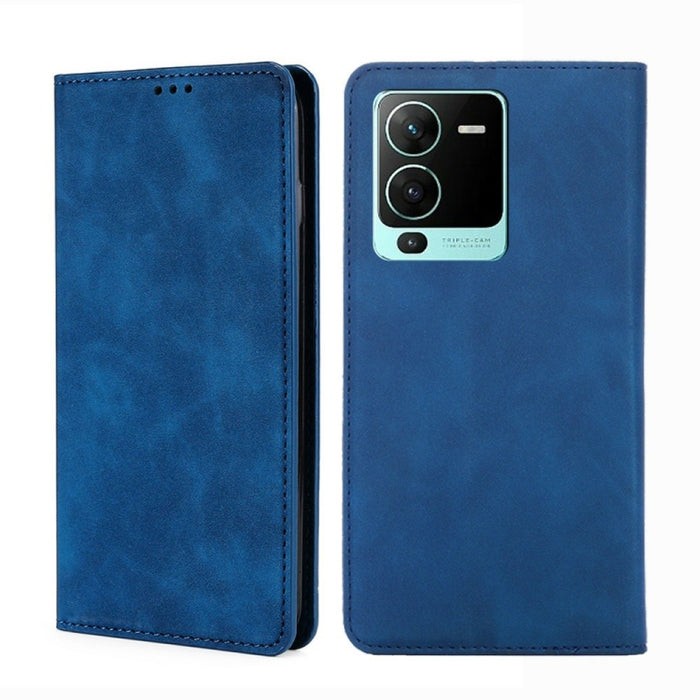 Estuche para teléfono de cuero con tapa horizontal magnética con sensación de piel, For Motorola Moto G72 4G, For vivo V25 Pro 5G, For Xiaomi Redmi Note 12 China, For Xiaomi Redmi Note 12 Pro 5G China, For Xiaomi Redmi Note 12 Pro+ China               ...