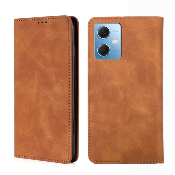 Estuche para teléfono de cuero con tapa horizontal magnética con sensación de piel, For Motorola Moto G72 4G, For vivo V25 Pro 5G, For Xiaomi Redmi Note 12 China, For Xiaomi Redmi Note 12 Pro 5G China, For Xiaomi Redmi Note 12 Pro+ China               ...