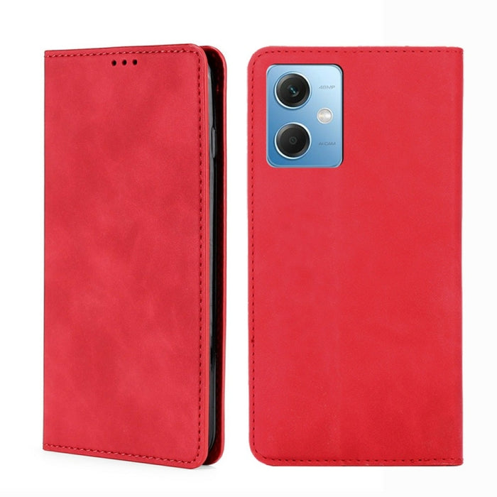 Estuche para teléfono de cuero con tapa horizontal magnética con sensación de piel, For Motorola Moto G72 4G, For vivo V25 Pro 5G, For Xiaomi Redmi Note 12 China, For Xiaomi Redmi Note 12 Pro 5G China, For Xiaomi Redmi Note 12 Pro+ China               ...