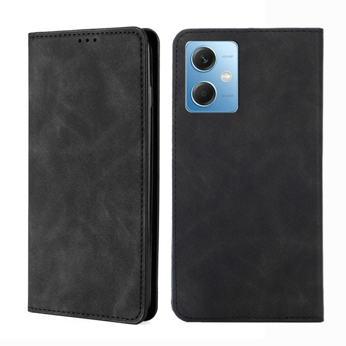 Estuche para teléfono de cuero con tapa horizontal magnética con sensación de piel, For Motorola Moto G72 4G, For vivo V25 Pro 5G, For Xiaomi Redmi Note 12 China, For Xiaomi Redmi Note 12 Pro 5G China, For Xiaomi Redmi Note 12 Pro+ China               ...