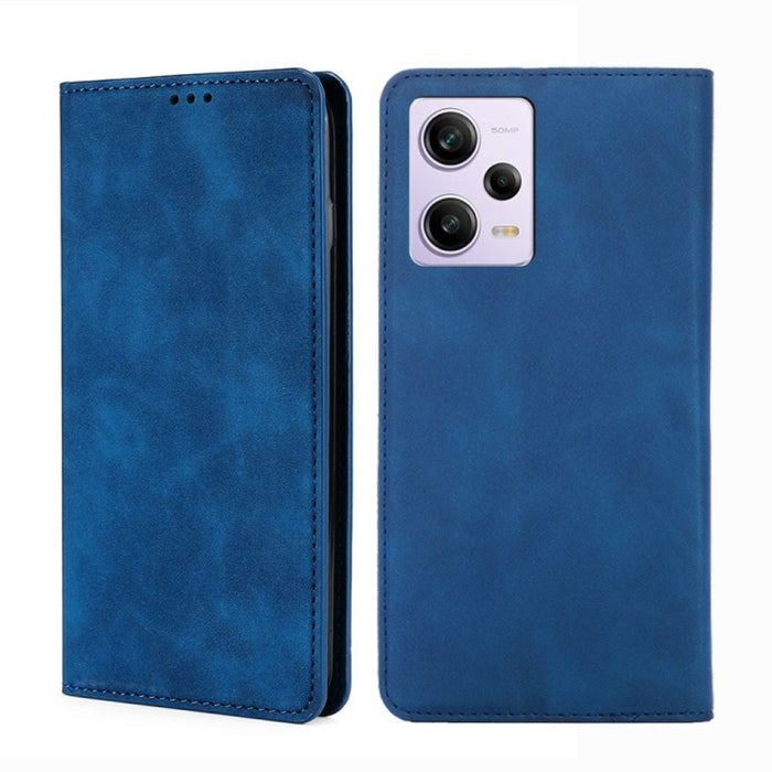 Estuche para teléfono de cuero con tapa horizontal magnética con sensación de piel, For Motorola Moto G72 4G, For vivo V25 Pro 5G, For Xiaomi Redmi Note 12 China, For Xiaomi Redmi Note 12 Pro 5G China, For Xiaomi Redmi Note 12 Pro+ China               ...