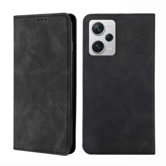 Estuche para teléfono de cuero con tapa horizontal magnética con sensación de piel, For Motorola Moto G72 4G, For vivo V25 Pro 5G, For Xiaomi Redmi Note 12 China, For Xiaomi Redmi Note 12 Pro 5G China, For Xiaomi Redmi Note 12 Pro+ China               ...