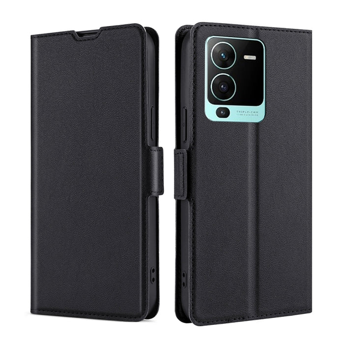 Estuche para teléfono de cuero con tapa horizontal y hebilla lateral ultradelgada de voltaje, For Motorola Moto G72 4G, For vivo V25 Pro 5G, For Xiaomi Redmi Note 12 China, For Xiaomi Redmi Note 12 Pro 5G China, For Xiaomi Redmi Note 12 Pro+ China     ...