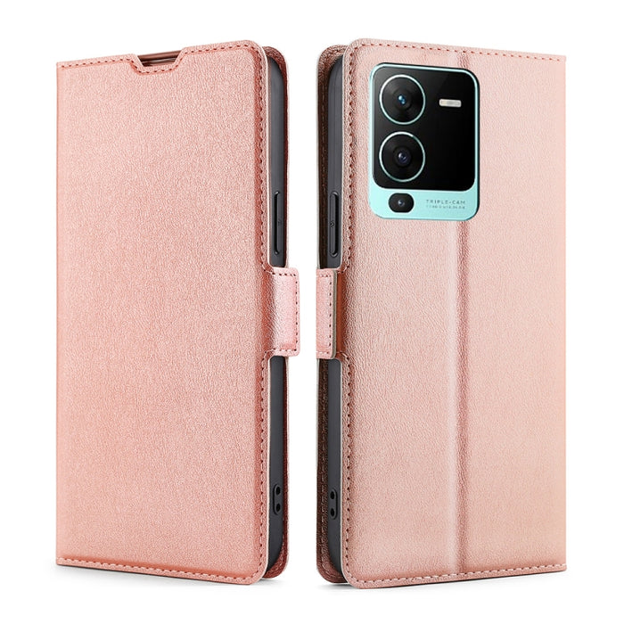 Estuche para teléfono de cuero con tapa horizontal y hebilla lateral ultradelgada de voltaje, For Motorola Moto G72 4G, For vivo V25 Pro 5G, For Xiaomi Redmi Note 12 China, For Xiaomi Redmi Note 12 Pro 5G China, For Xiaomi Redmi Note 12 Pro+ China     ...