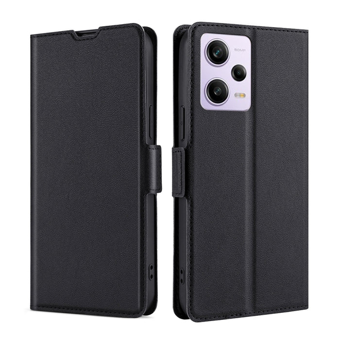 Estuche para teléfono de cuero con tapa horizontal y hebilla lateral ultradelgada de voltaje, For Motorola Moto G72 4G, For vivo V25 Pro 5G, For Xiaomi Redmi Note 12 China, For Xiaomi Redmi Note 12 Pro 5G China, For Xiaomi Redmi Note 12 Pro+ China     ...