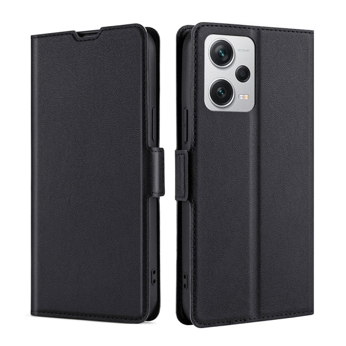 Estuche para teléfono de cuero con tapa horizontal y hebilla lateral ultradelgada de voltaje, For Motorola Moto G72 4G, For vivo V25 Pro 5G, For Xiaomi Redmi Note 12 China, For Xiaomi Redmi Note 12 Pro 5G China, For Xiaomi Redmi Note 12 Pro+ China     ...