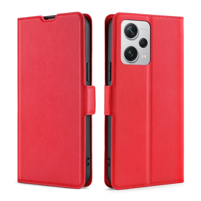 Estuche para teléfono de cuero con tapa horizontal y hebilla lateral ultradelgada de voltaje, For Motorola Moto G72 4G, For vivo V25 Pro 5G, For Xiaomi Redmi Note 12 China, For Xiaomi Redmi Note 12 Pro 5G China, For Xiaomi Redmi Note 12 Pro+ China     ...