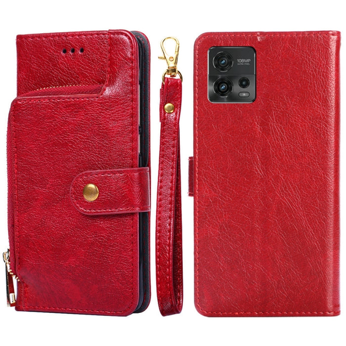 Funda de cuero con cremallera para teléfono, For Motorola Moto G72 4G, For vivo V25 Pro 5G, For Xiaomi Redmi Note 12 China, For Xiaomi Redmi Note 12 Pro 5G China, For Xiaomi Redmi Note 12 Pro+ China, For Xiaomi Redmi A1+ 4G                             ...