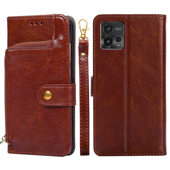 Funda de cuero con cremallera para teléfono, For Motorola Moto G72 4G, For vivo V25 Pro 5G, For Xiaomi Redmi Note 12 China, For Xiaomi Redmi Note 12 Pro 5G China, For Xiaomi Redmi Note 12 Pro+ China, For Xiaomi Redmi A1+ 4G                             ...