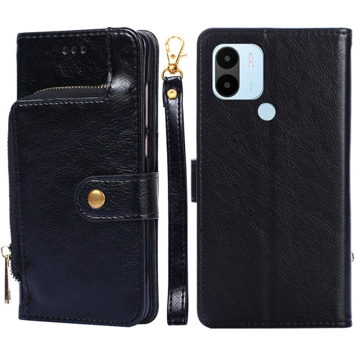 Funda de cuero con cremallera para teléfono, For Motorola Moto G72 4G, For vivo V25 Pro 5G, For Xiaomi Redmi Note 12 China, For Xiaomi Redmi Note 12 Pro 5G China, For Xiaomi Redmi Note 12 Pro+ China, For Xiaomi Redmi A1+ 4G                             ...