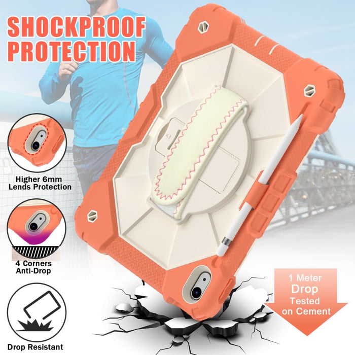 Robot de color de contraste Funda protectora para tableta de silicona a prueba de golpes + PC