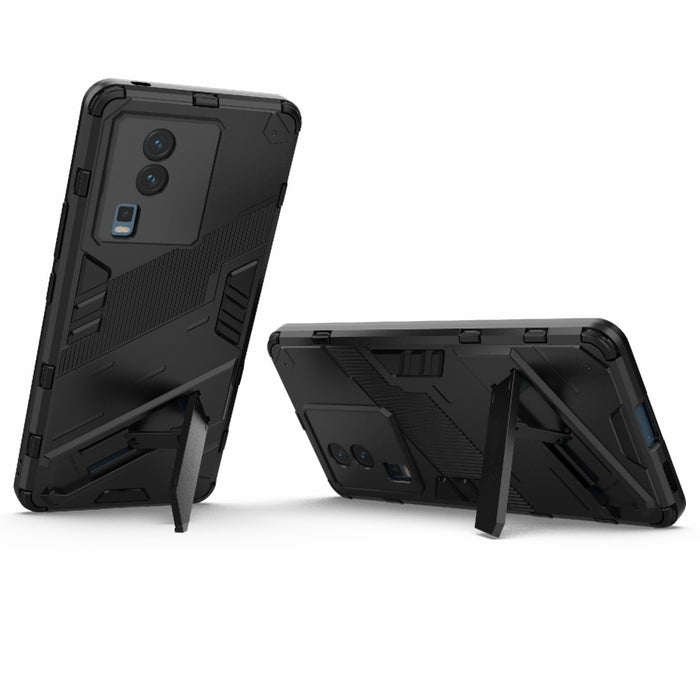 Punk Armor 2 en 1 PC + TPU Phone Case con soporte invisible, For vivo iQOO Neo7, For Xiaomi Redmi Note 12 China / Note 12 5G India, For Xiaomi Redmi Note 12 Pro 5G China / Note 12 Pro 5G Speed, For Xiaomi Redmi Note 12 Pro+ China