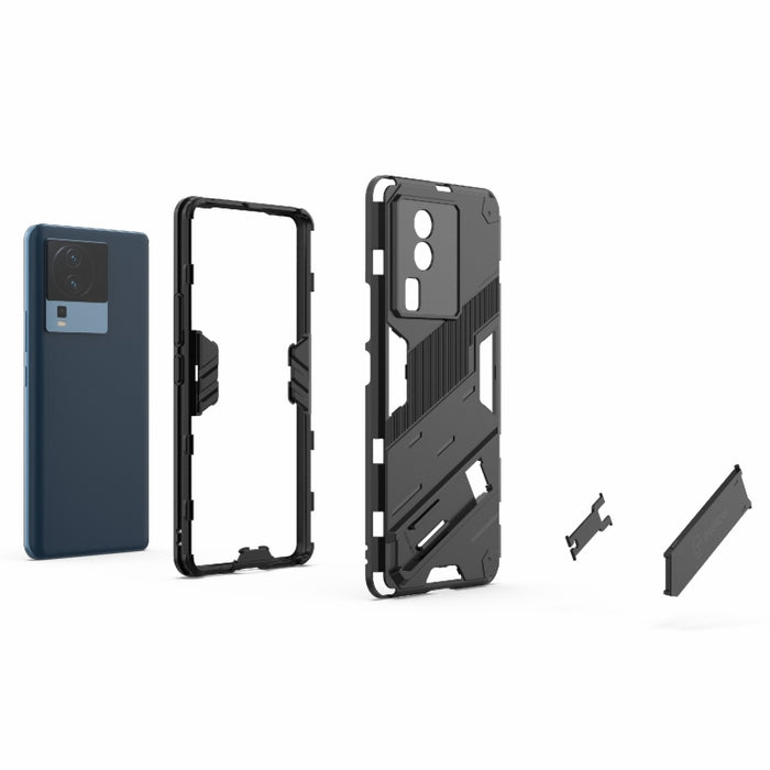 Punk Armor 2 en 1 PC + TPU Phone Case con soporte invisible, For vivo iQOO Neo7, For Xiaomi Redmi Note 12 China / Note 12 5G India, For Xiaomi Redmi Note 12 Pro 5G China / Note 12 Pro 5G Speed, For Xiaomi Redmi Note 12 Pro+ China
