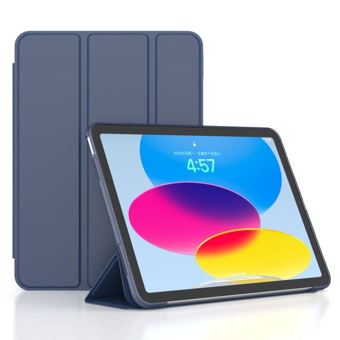 Estuche para tableta inteligente de cuero TPU de 3 pliegues