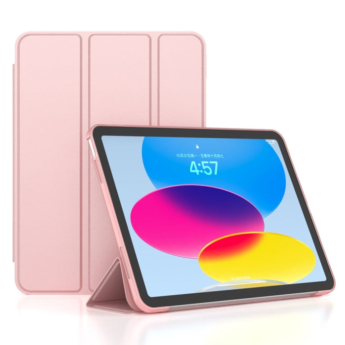 Estuche para tableta inteligente de cuero TPU de 3 pliegues